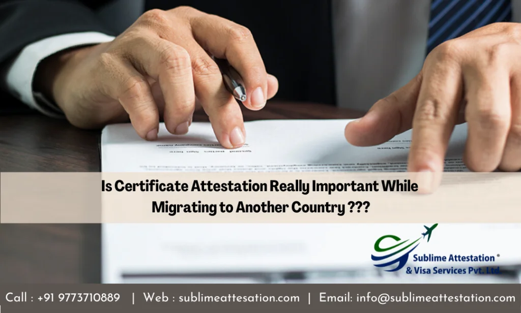 Documents Legalization/Certificate Attestation Services in India