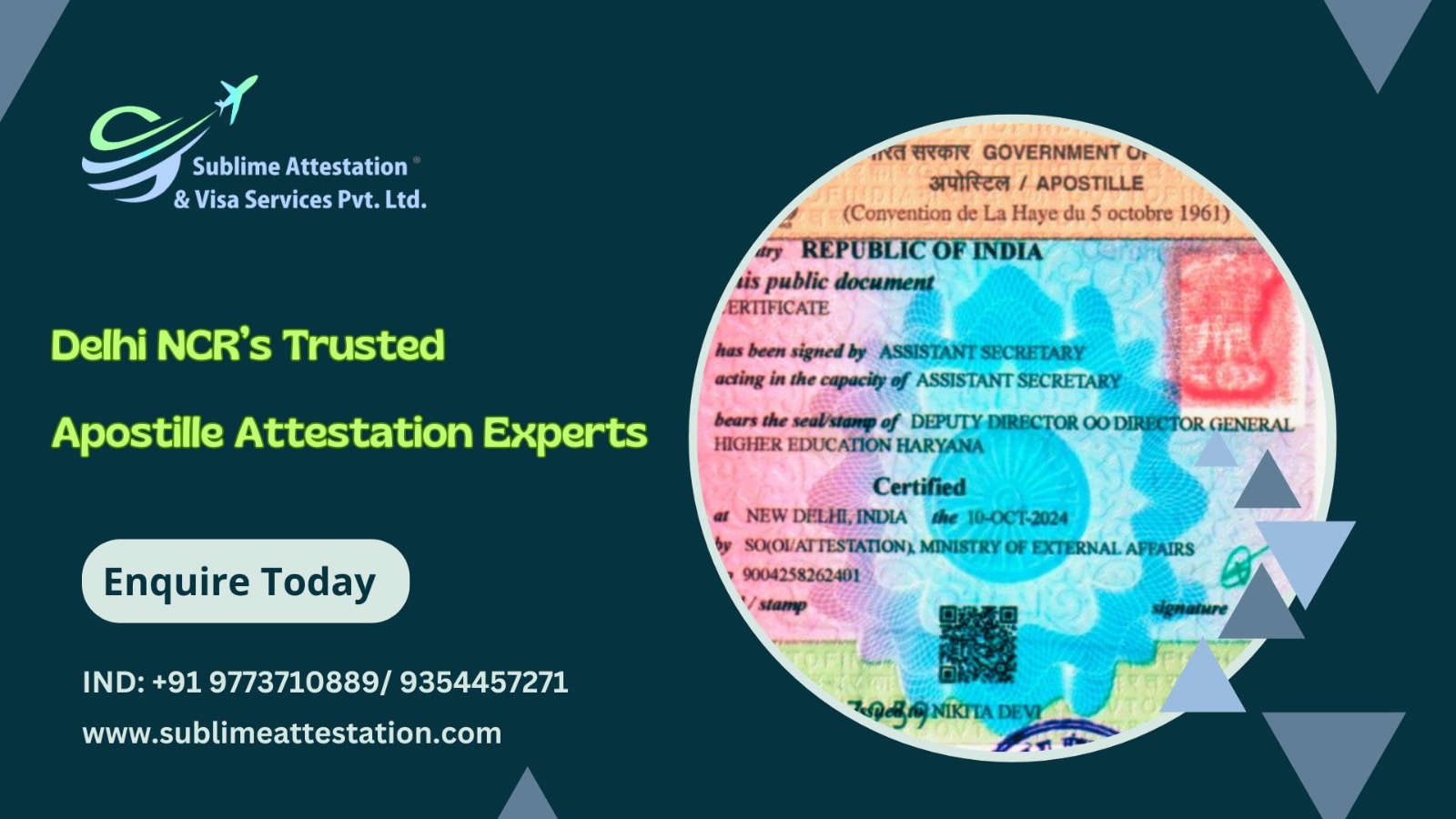 Apostille Attestation in Delhi NCR