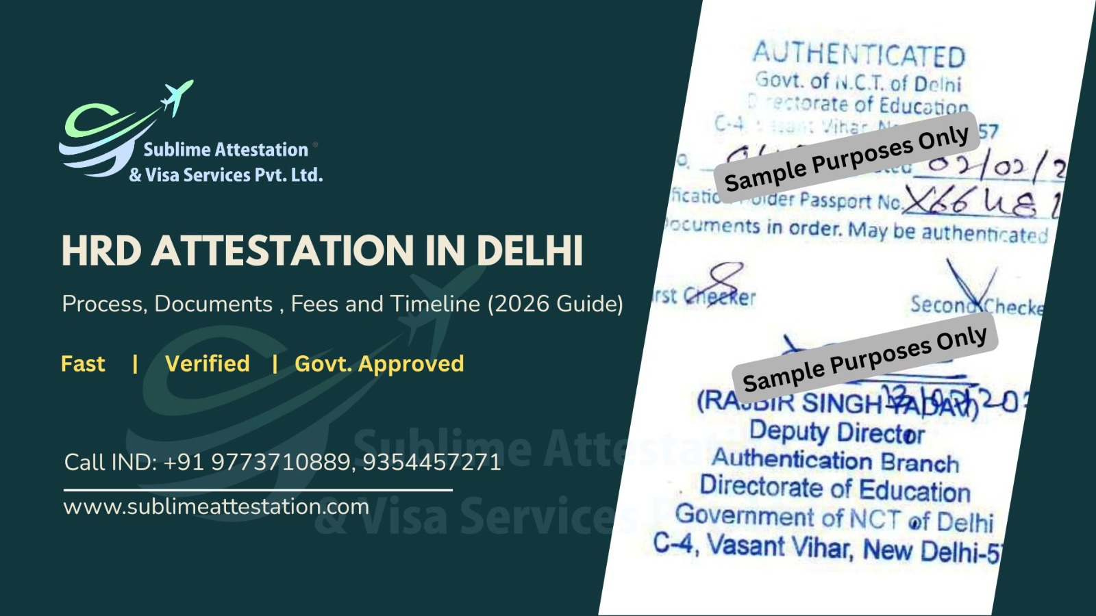 Sublime Attestation Services in Delhi