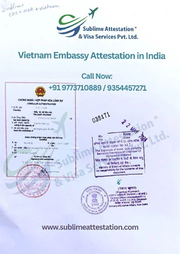 Vietnam Embassy Attestation